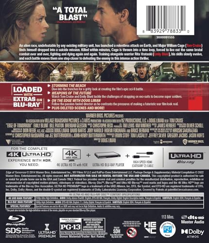 Live Die Repeat: Edge of Tomorrow (4K UHD + Blu-ray)