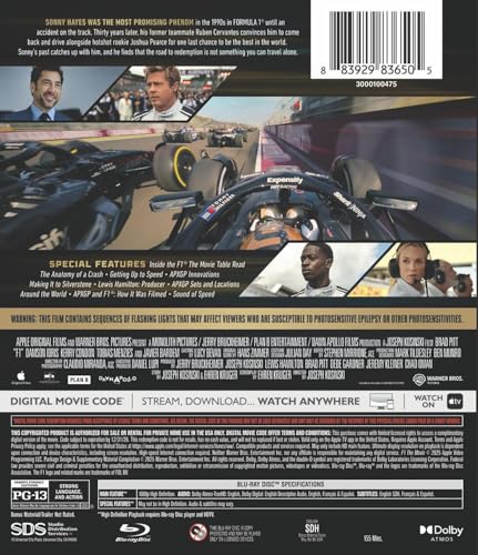 F1: The Movie (Blu-ray + Digital)