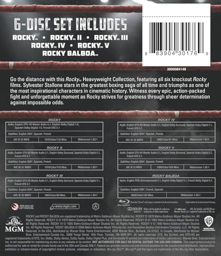 Rocky: Heavyweight Collection (Rocky / Rocky II / Rocky III / Rocky IV / Rocky V / Rocky Balboa)