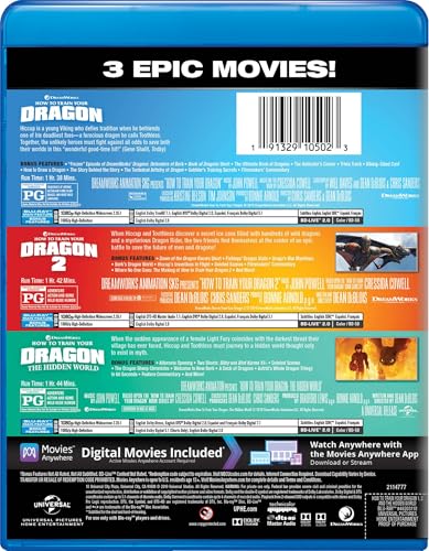 How to Train Your Dragon: 3-Movie Collection - Blu-ray + Digital
