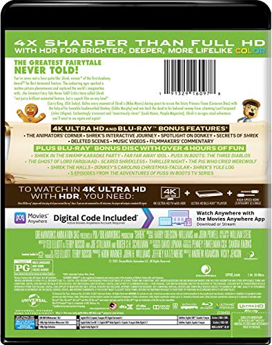 Shrek - 20th Anniversary Edition 4K Ultra HD + Blu-ray + Digital [4K UHD]