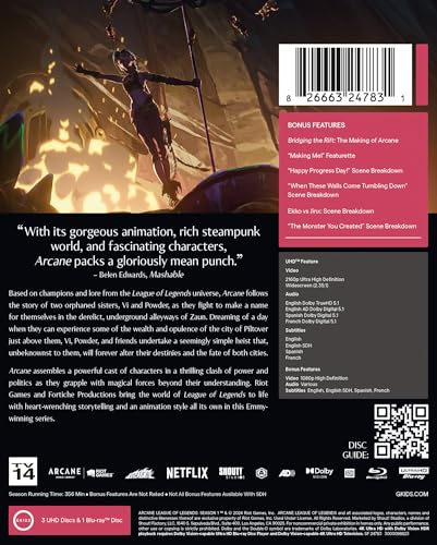 Arcane: League of Legends - Season One Limited Edition Steelbook [4K] [4K UHD]