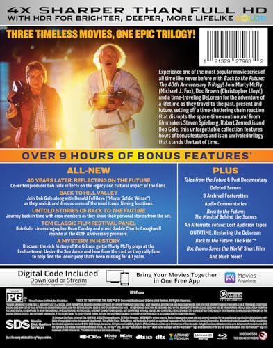 Back to the Future Trilogy - 40th Anniversary Edition 4K Ultra HD + Blu-ray + Digital