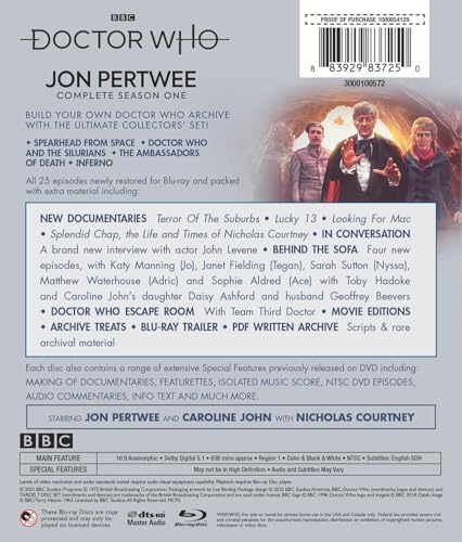 Doctor Who: Jon Pertwee Complete Season One (Blu-ray)