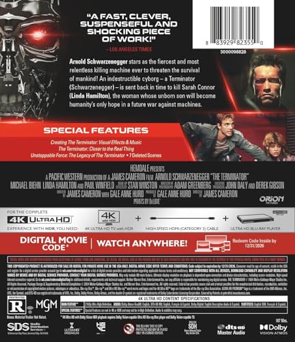 Terminator, The (4K Ultra HD + Digital) [4K UHD]