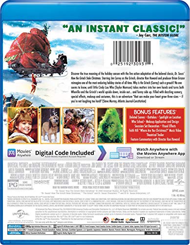 Dr. Seuss' How The Grinch Stole Christmas [Blu-ray]
