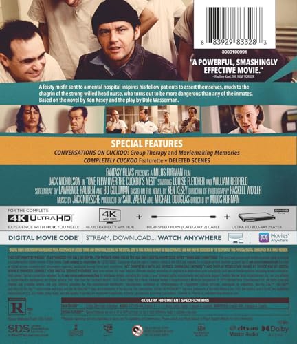 One Flew Over the Cuckoo's Nest (4K Ultra HD + Digital)