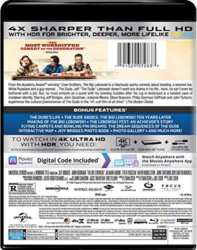 The Big Lebowski - 20th Anniversary Edition 4K Ultra HD + Blu-ray + Digital