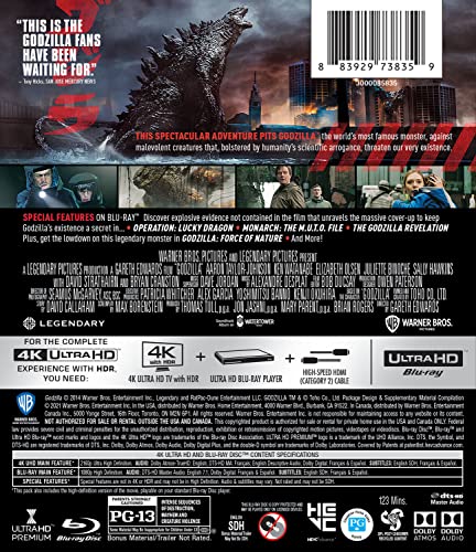 Godzilla (4K Ultra HD + Blu-ray + Digital) (4K Ultra HD)