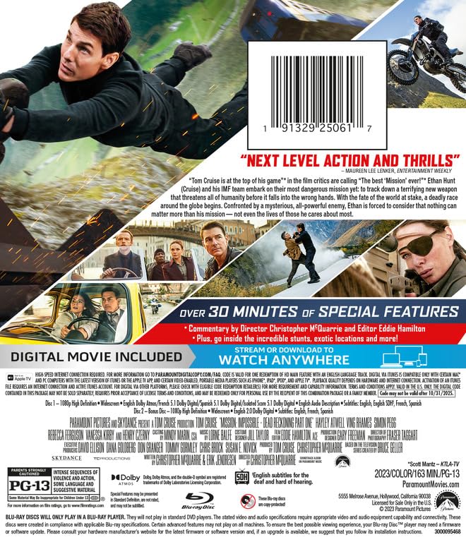 Mission:Impossible - Dead Reckoning [Blu-ray]