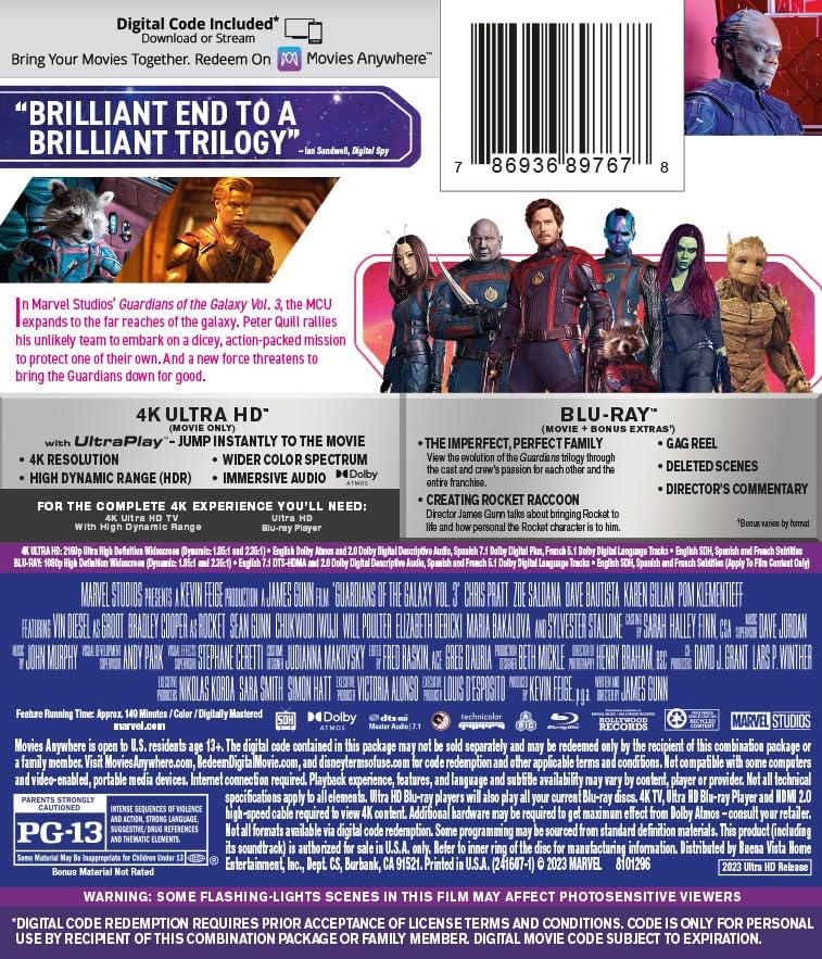 Guardians of the Galaxy Vol. 3 [4K UHD]