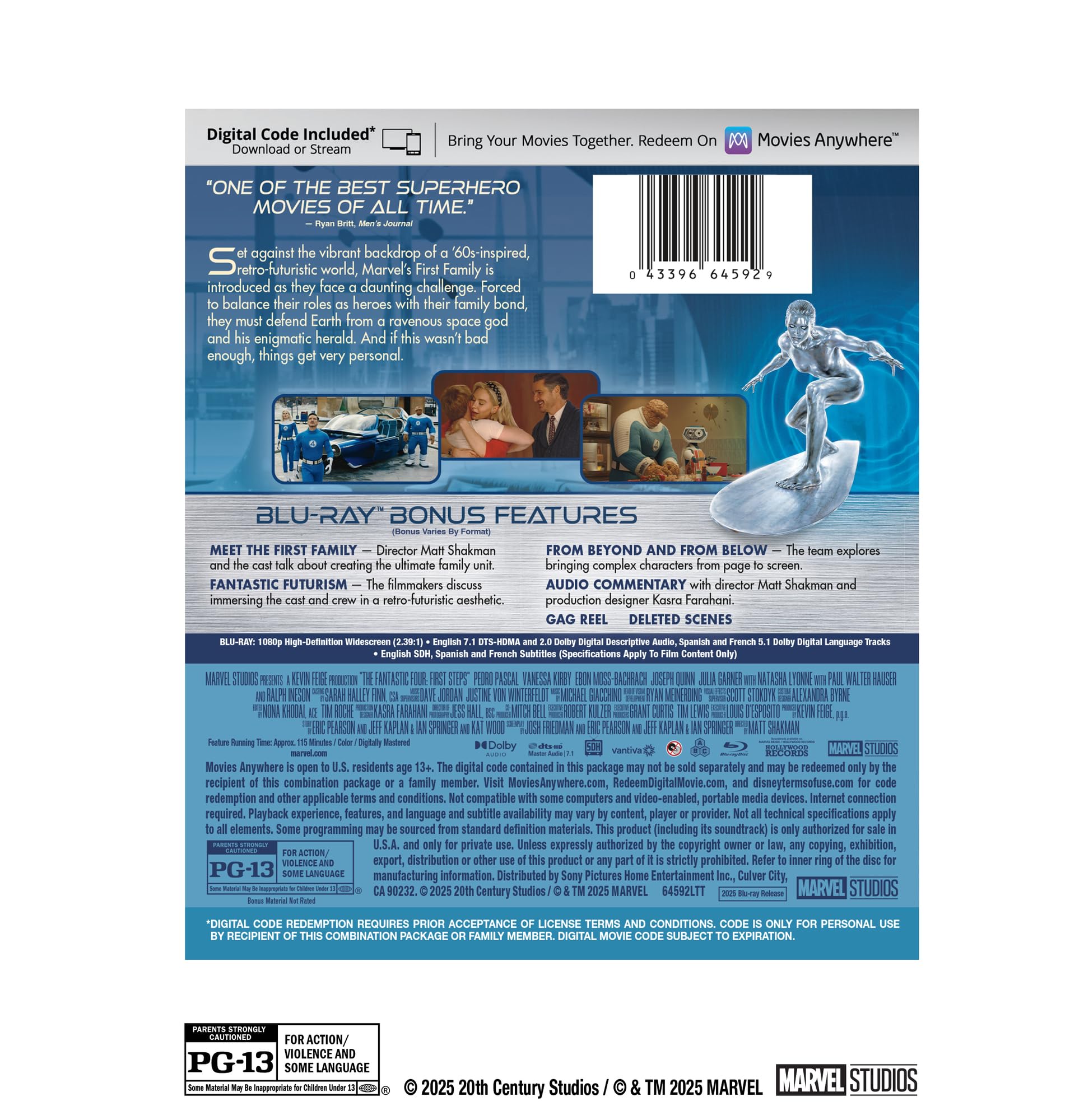 The Fantastic Four: First Steps - Blu-ray + Digital