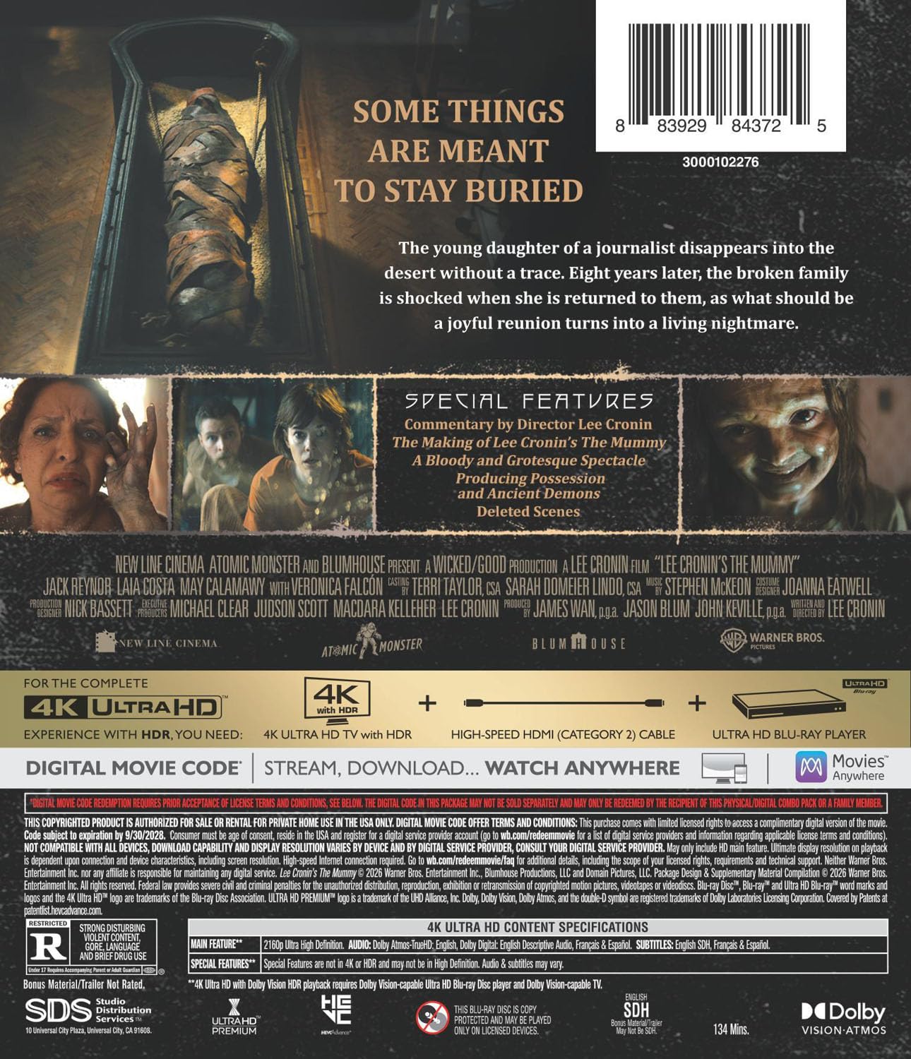 Lee Cronin's The Mummy (4K Ultra HD + Digital)