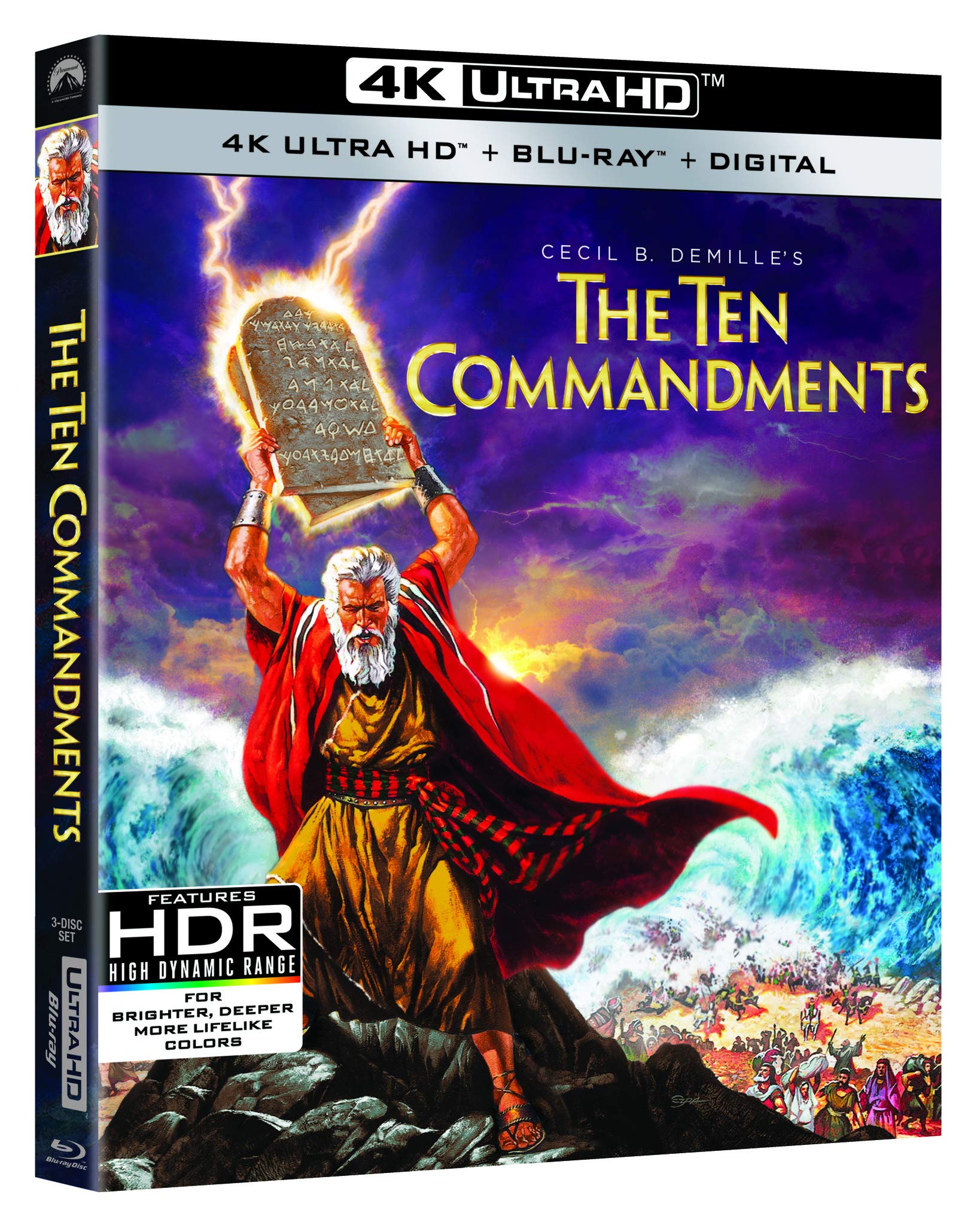 The Ten Commandments (4K UHD + Blu-ray + Digital)