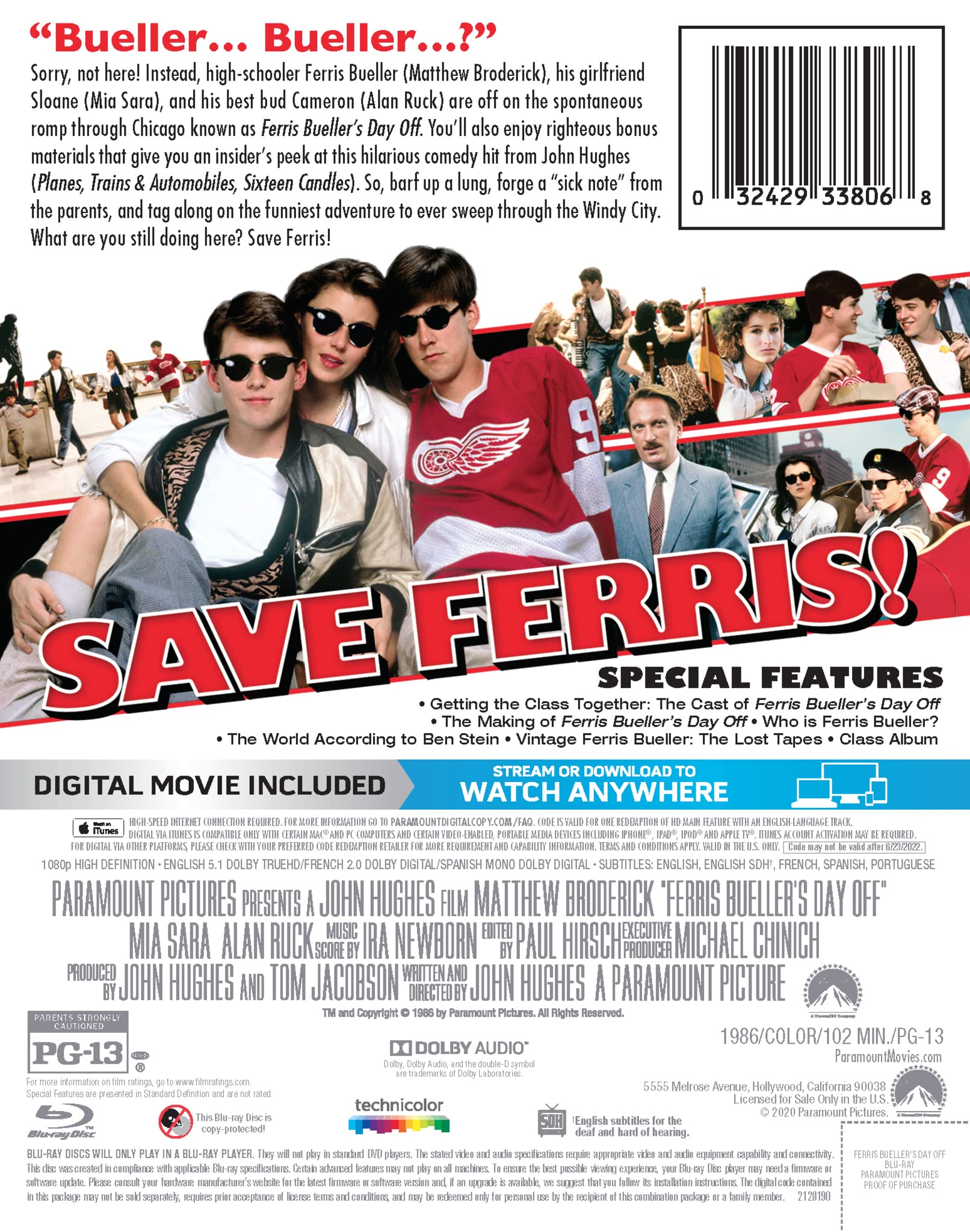 Ferris Bueller's Day Off [4K UHD]