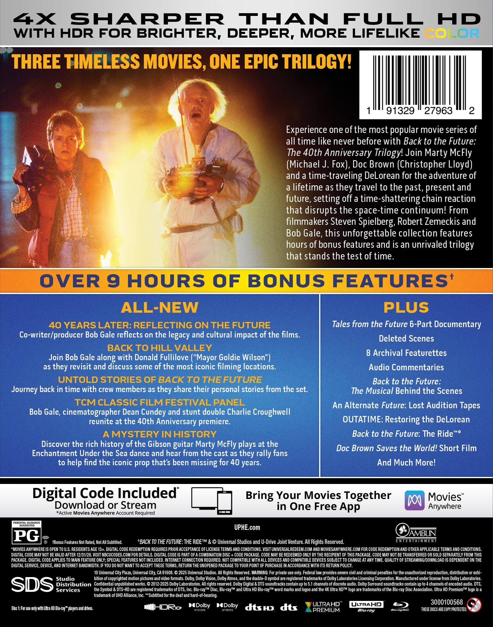 Back to the Future Trilogy - 40th Anniversary Edition 4K Ultra HD + Blu-ray + Digital