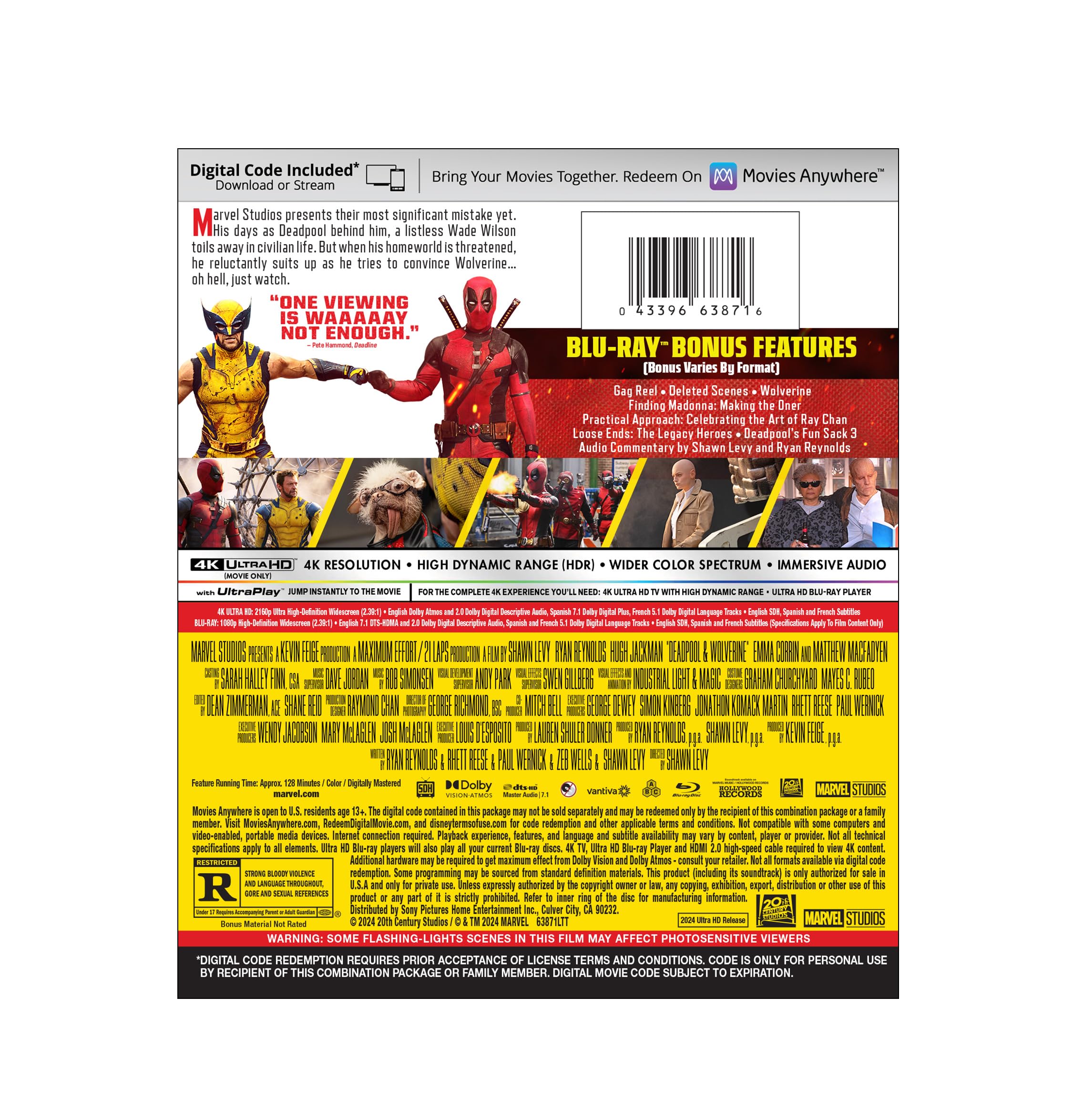 Deadpool & Wolverine - 4K + Blu-ray + Digital
