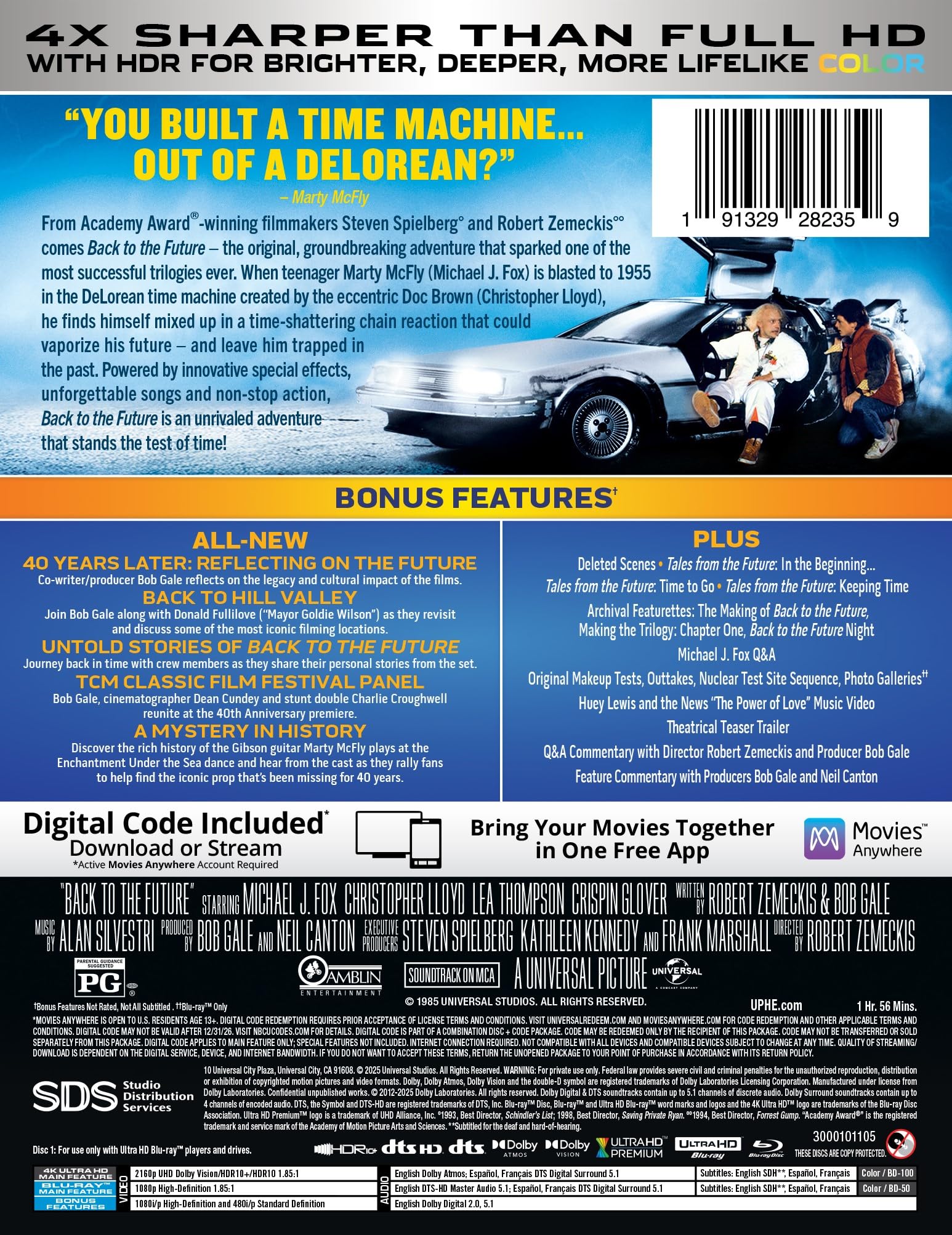 Back to the Future Trilogy - 40th Anniversary Edition 4K Ultra HD + Blu-ray + Digital