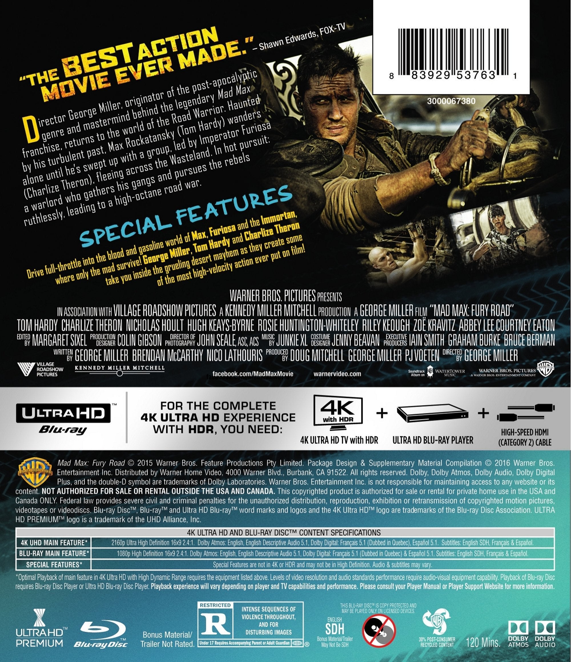 Mad Max: Fury Road (4K Ultra HD)