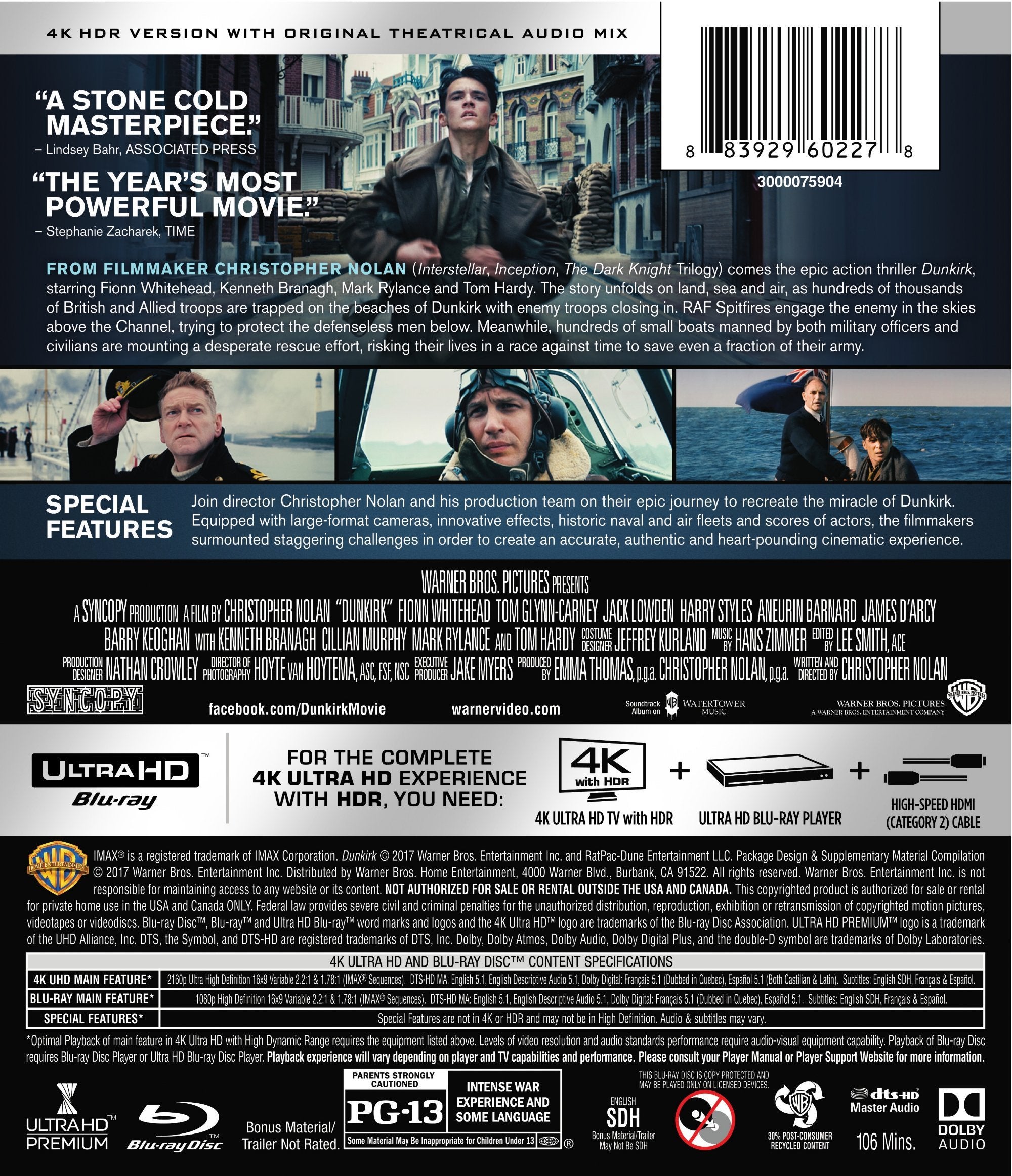 Dunkirk (4K Ultra HD + Blu-ray)