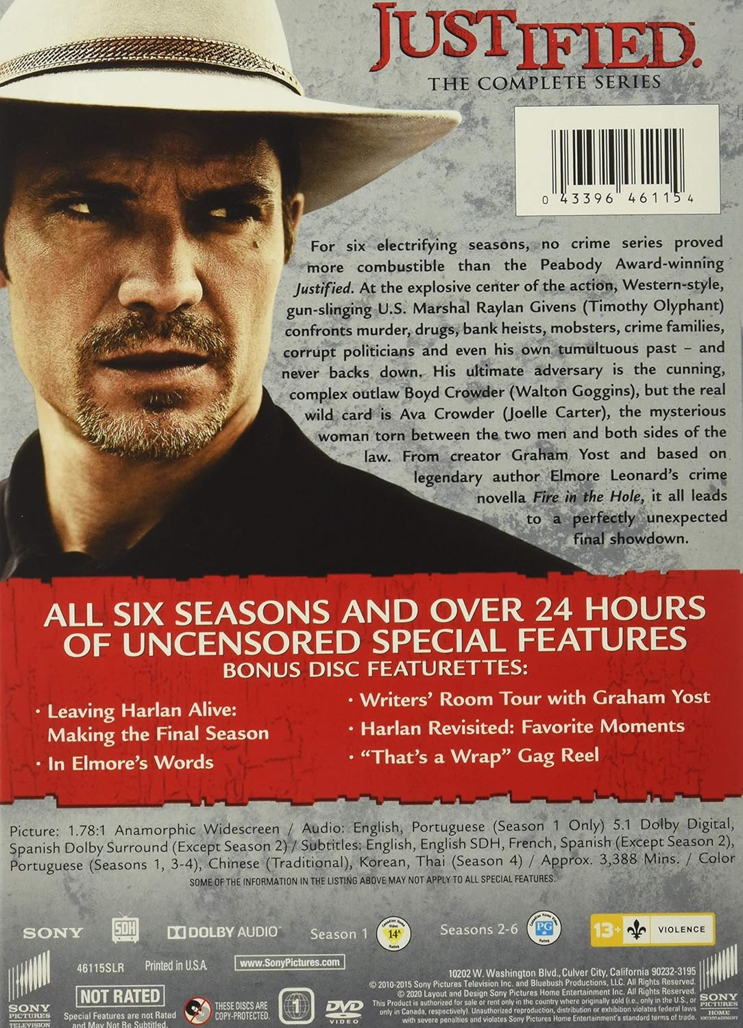 Justified – The Complete Series DVD